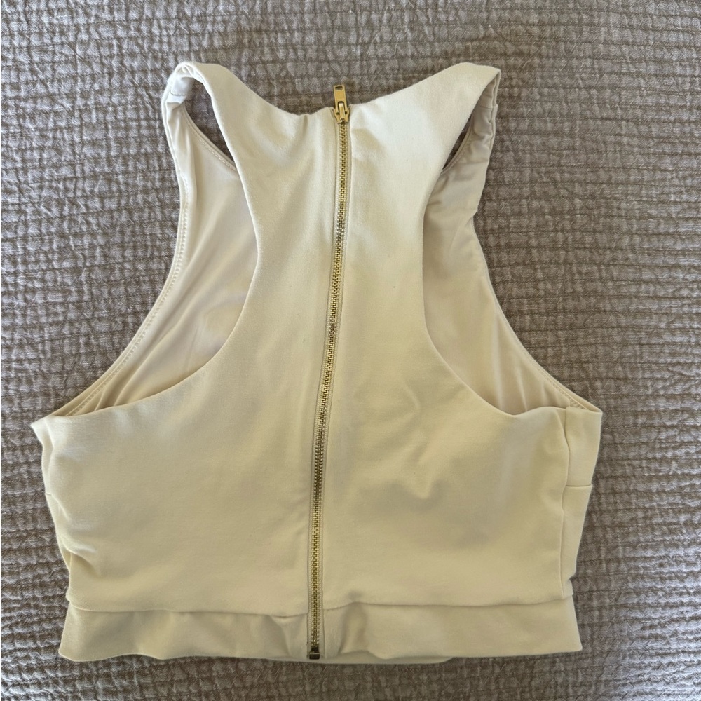 Bebe Ivory Racerback Top - Picture 3 of 3